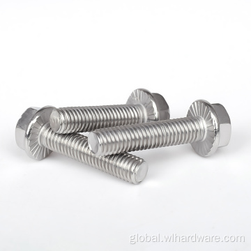 Hexagonal Flange Bolt DIN 6921 Stainless Steel Hex Flange Bolt Factory